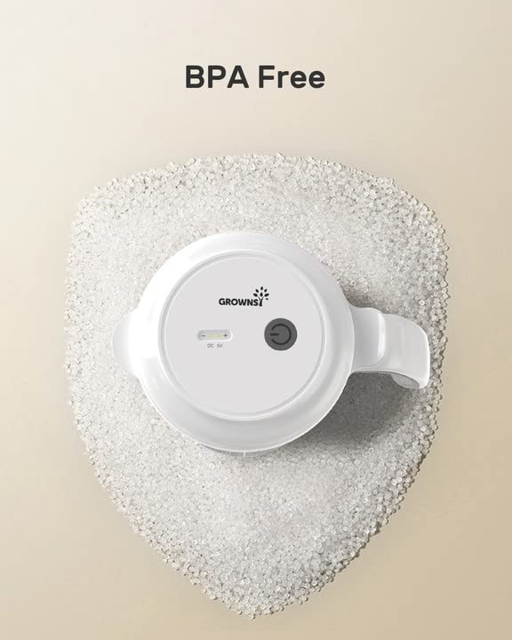Grownsy 32OZ Baby Formula Mixer Pitcher, Rechargeable Electric Formula Mixing Pitcher, Automatically Mixing for Formula Powder Without Air Bubbles or Lumping,BPA Free,Easy to Clean - Image 9